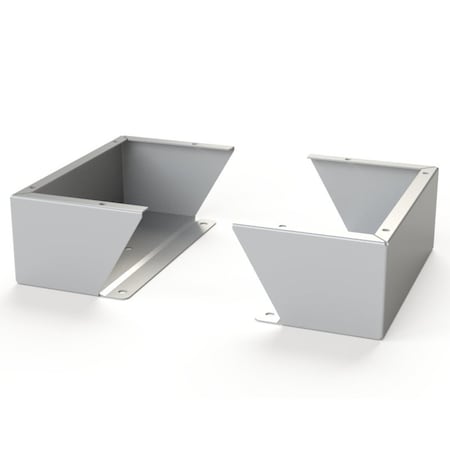 Saginaw Control & Engineering Floor Stand Kit, 6 in. H x 16 in. W x 9.12 in. L, Carbon Steel, 1 PR SCE-FK0616